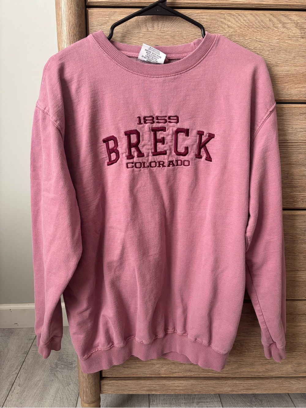 Breck Colorado Pink Crewneck Sweatshirt